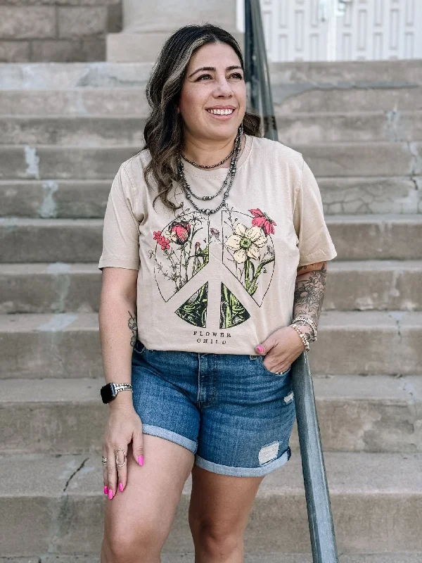 Flower Child Cotton Graphic Tee