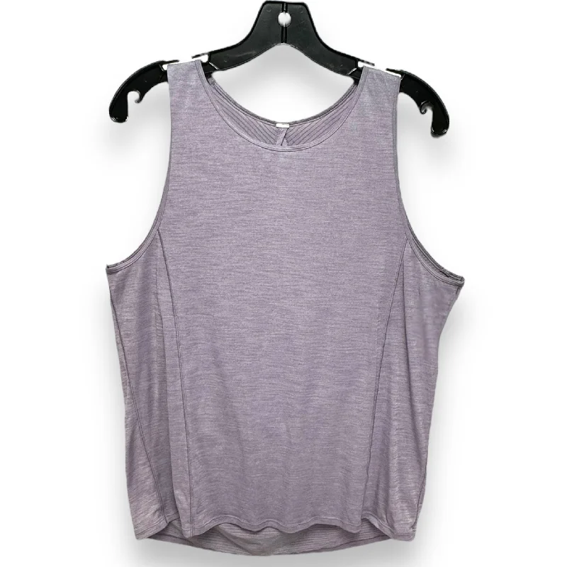 Athletic Tank Top By Lululemon In Mauve, Size: Xl