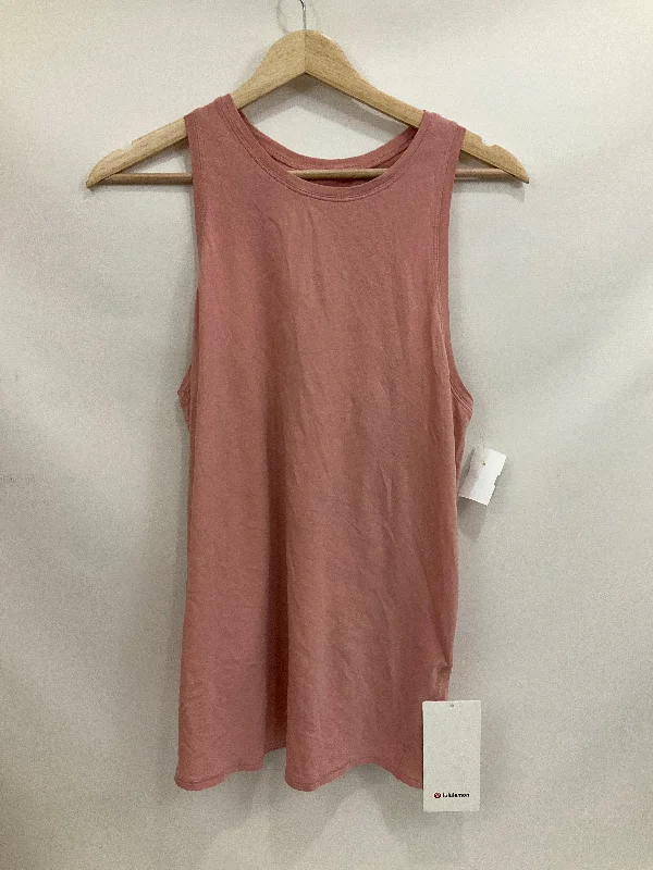 Athletic Tank Top By Lululemon In Pink, Size: 10