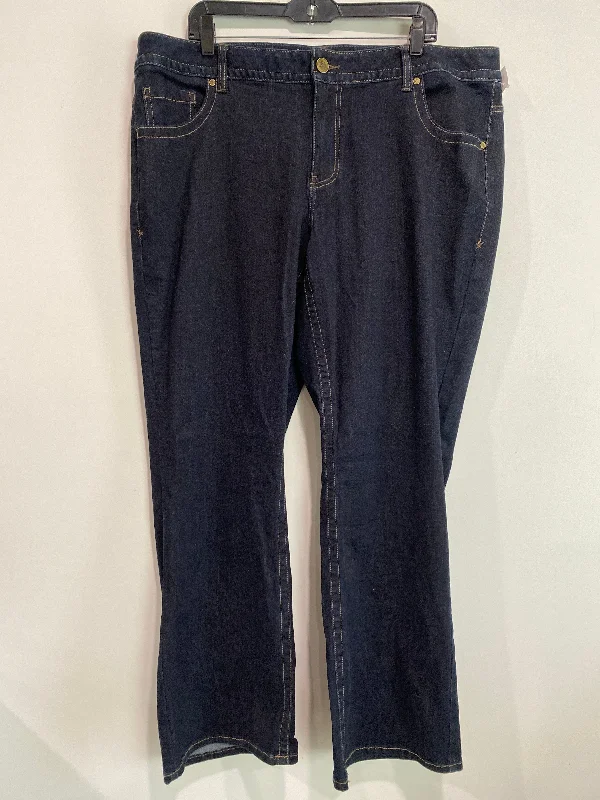 Jeans Boot Cut By Lane Bryant In Blue Denim, Size: 22