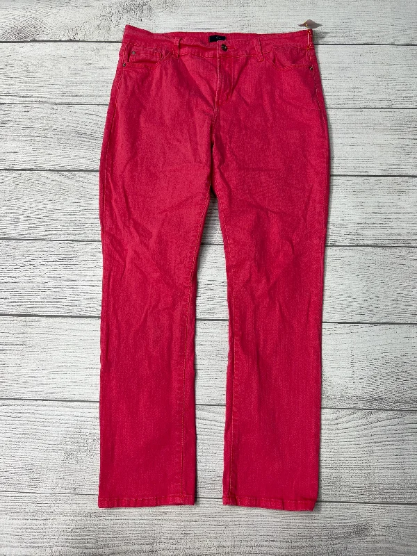 Jeans Designer By Not Your Daughters Jeans In Fuschia, Size: 14petite