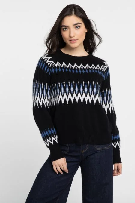 Kinross Cashmere Slouchy Alpine Crew