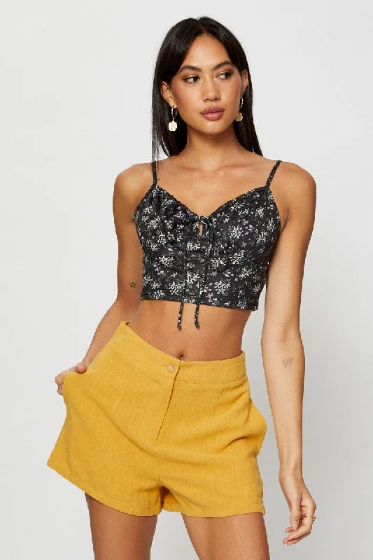 Print Crop Top