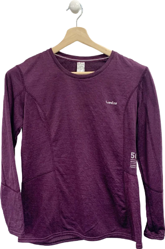 Wed'ze Purple Long Sleeve Breathable Top UK L