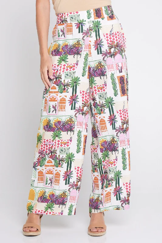 Daria Wide Leg Pants - Marrakesh