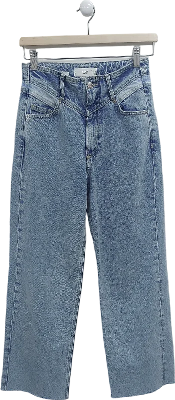 MANGO Blue Juliette Loose Fit Jeans UK 6