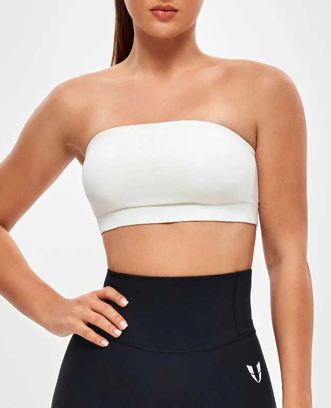 Strapless Sports Bra - White