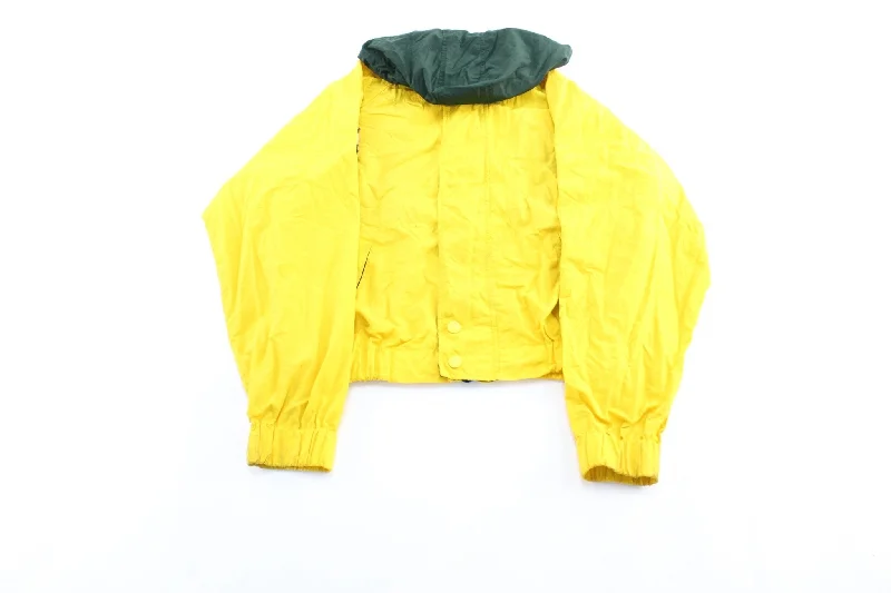 90's Tommy Hilfiger Logo Patch Yellow Zip Up Jacket