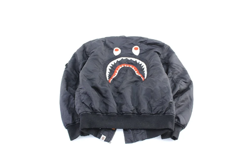 A Bathing Ape Embroidered MA-1 Bomber Jacket