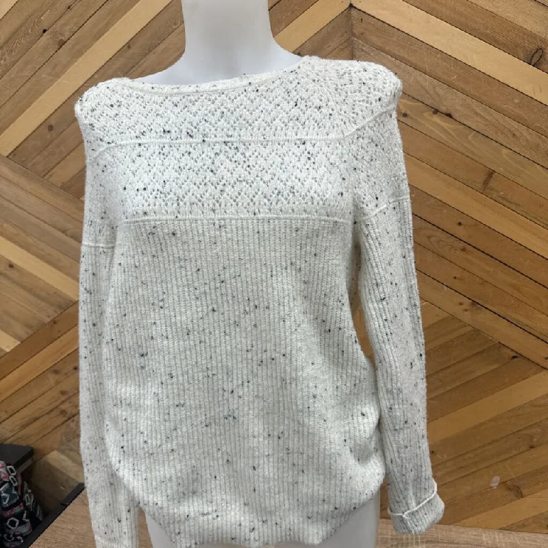 Belle - Knit Sweater : White/Navy-women-SM