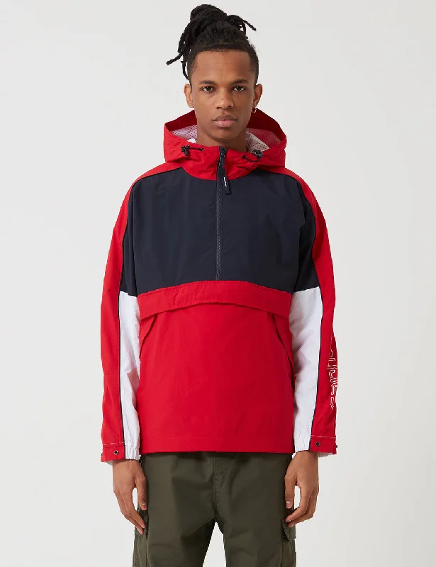 Carhartt-WIP Terrace Pullover Jacket - Dark Navy/Cardinal Red