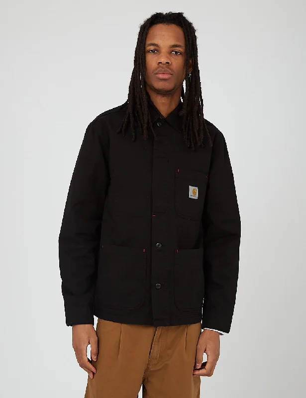 Carhartt-WIP Wesley Jacket (Cotton Newcomb Drill, 8.5oz) - Black