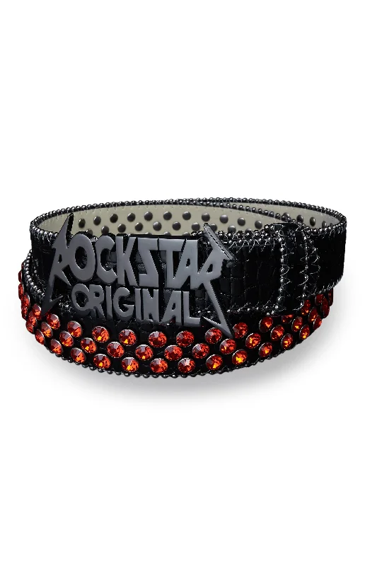 Silas Rockstar Black Logo Belt