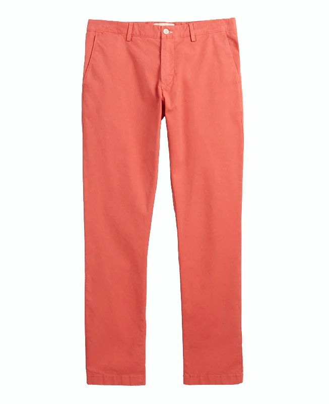 Slim Fit Sunfaded Chinos - Sunset Pink