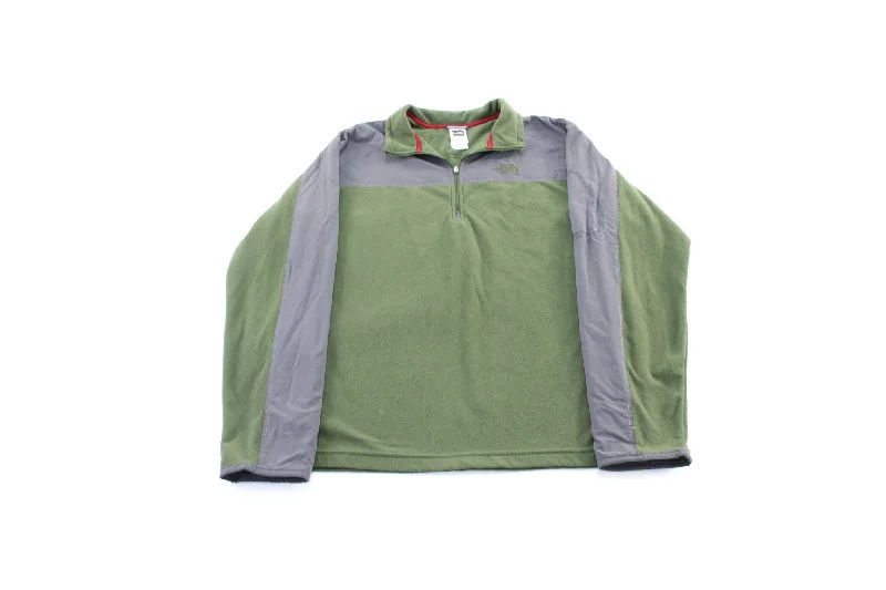 The North Face Embroidered Logo Grey & Green Zip Up Jacket