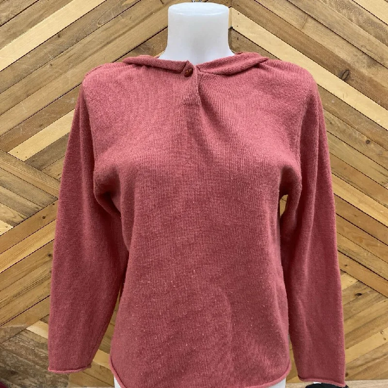 Woolrich - Women's Hooded Lamb's Wool Sweater - MSRP $239: Pink -women-LG