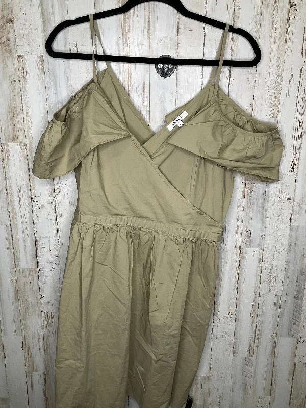 Beige Dress Casual Midi Madewell, Size 12