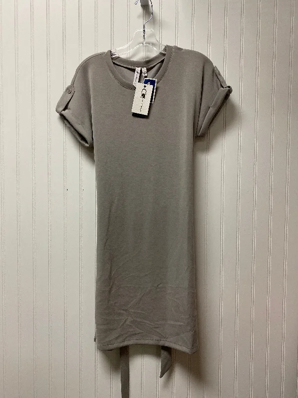 Dress Casual Midi By Cable And Gauge In Grey, Size: S