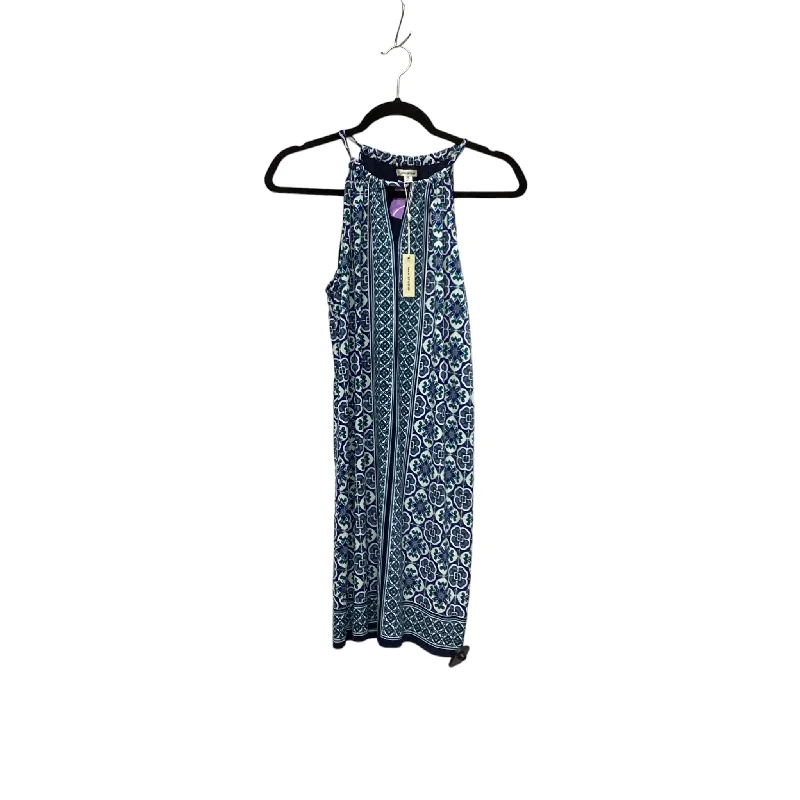 Dress Casual Midi By Max Studio In Blue & Green, Size: Xs