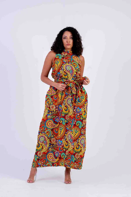 Micah Ankara Maxi Dress | African Print