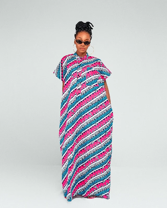 Palma Ankara Bubu Maxi Dress | African Print