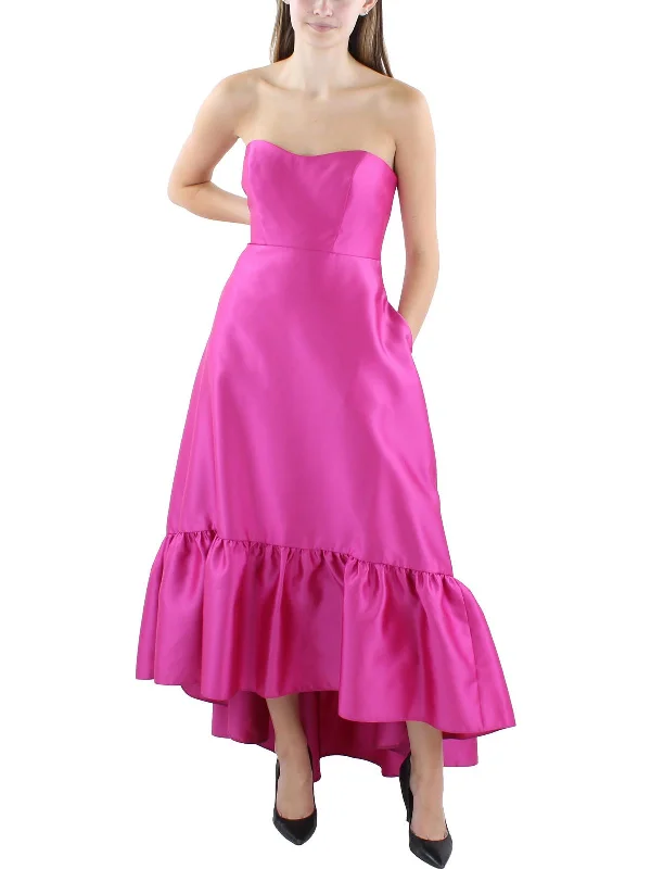 Womens Satin Evening Dress