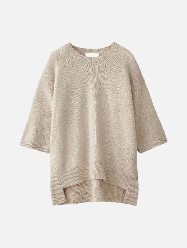 Camille Cashmere Sweater in Sand