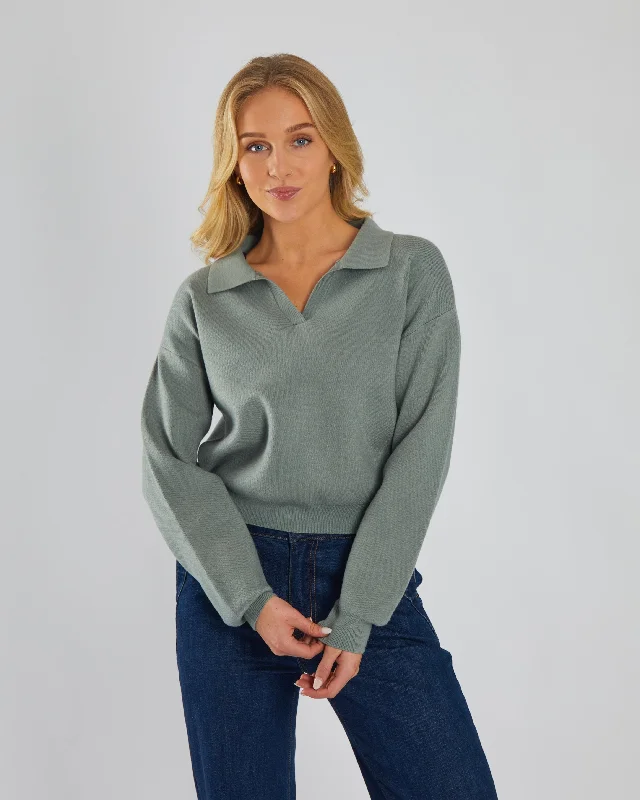 Milou Knit Sage Leaf