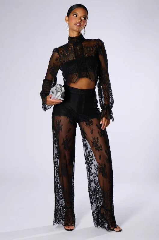 MISS ME YET LACE TROUSER