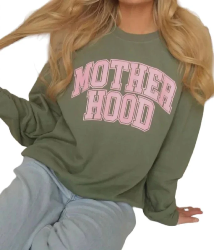 Motherhood Sweatshirt In Evergreen