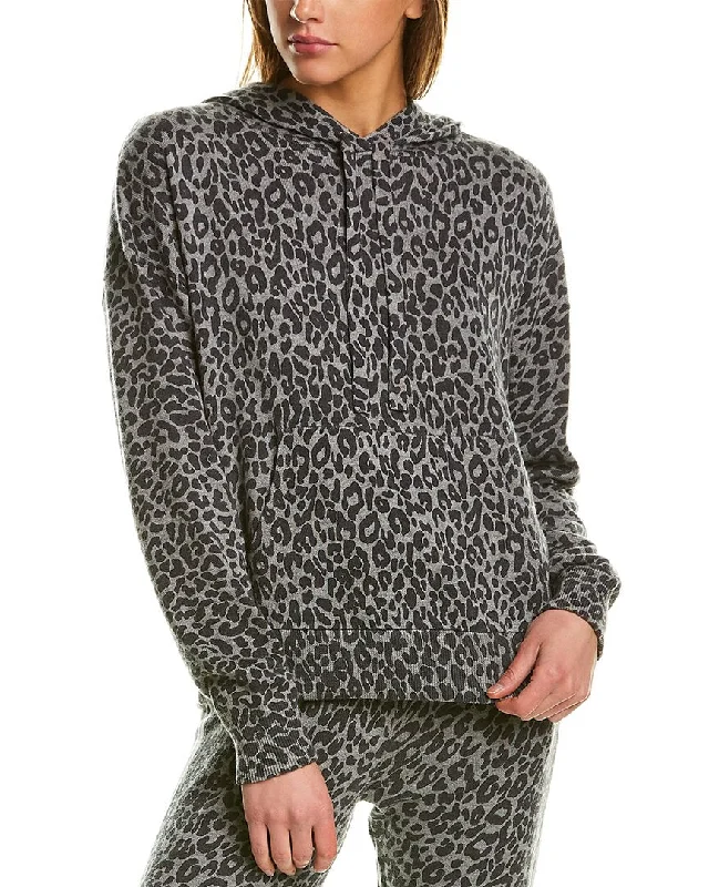 SKULL CASHMERE Berlyn Cashmere-Blend Leopard Hoodie