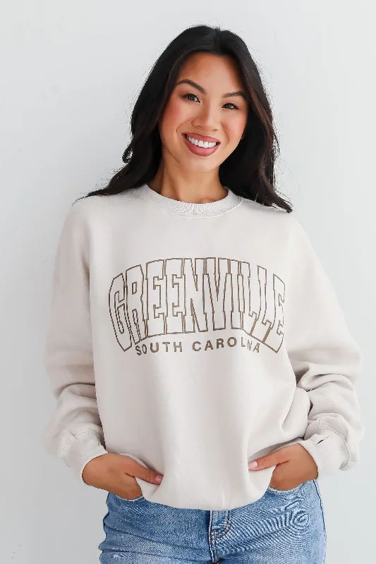 Tan Greenville South Carolina Sweatshirt