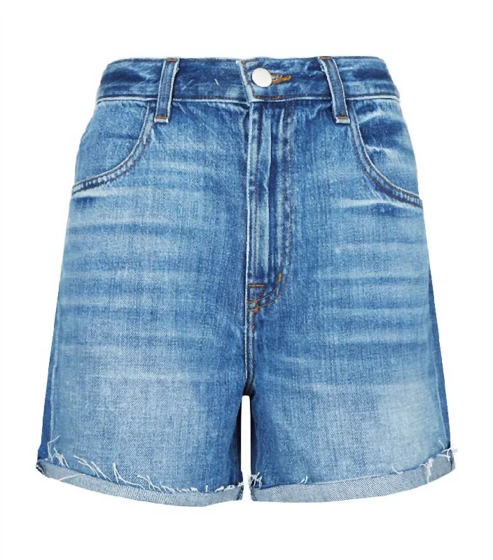 Women's Joan High Rise Short In Blue